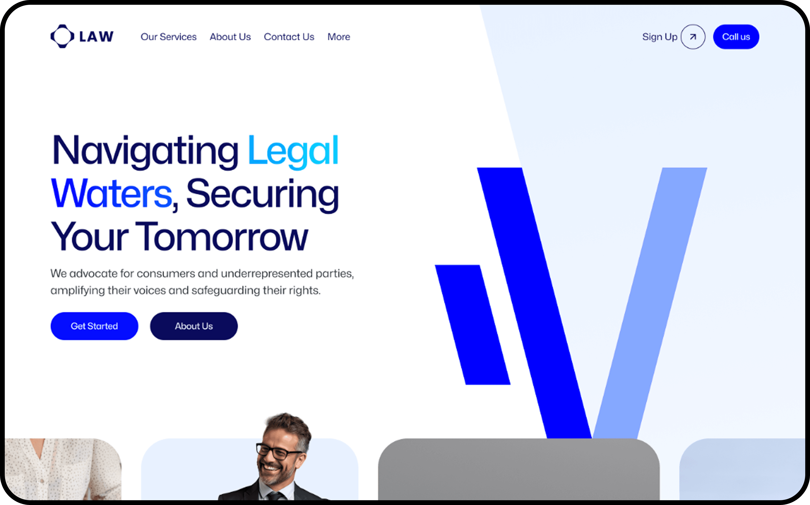 Law Website Mockup